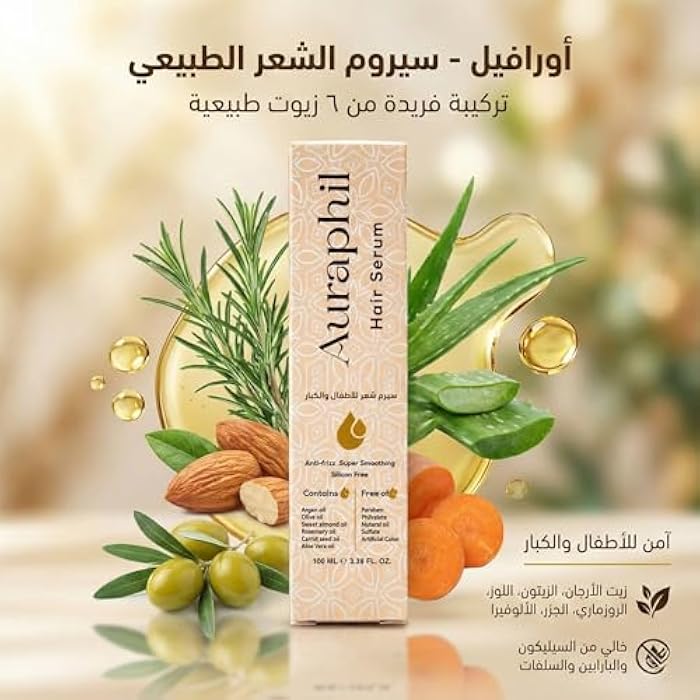 Auraphil Hair Serum - Oravil Silicone Free Serum – Lightweight Leave-In Formula With Argan Oil, Avocado & Vitamin E For Frizz Control, Shine Boost, Damage Repair – Safe For Daily Use - Image 3